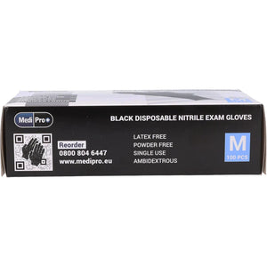 Black Nitrile Gloves - Box of 100